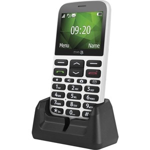 Doro 1372 16 MB Feature Phone - 6.1 cm (2.4") 240 x 320 - 2G - White - Bar - 2 SIM Support - SIM-free - Rear Camera: 3 Meg