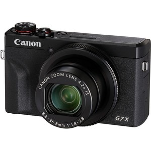 Canon PowerShot G7 X Mark III 20.1 Megapixel Compact Camera - Black - 1" CMOS Sensor - Autofocus - 7.6 cm (3") Touchscreen