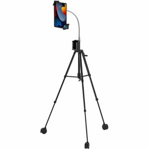 CTA Digital Rolling Tripod Floor Stand for 7-13" Tablets - Up to 13" Screen Support - 69" Height x 22" Width - Floor - Black