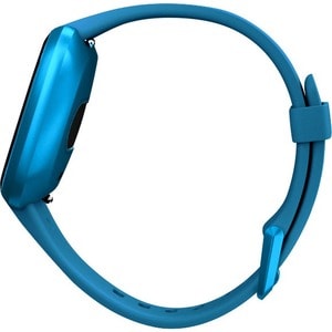 Fitbit Versa Lite Edition Smart Watch - Rectangular Case Shape - Marina Blue Body Color - Glass, Aluminium Body Material -