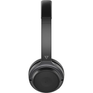 V7 HB600S Wireless On-ear, Over-the-head Stereo Headset - Black, Dark, Grey - Microsoft Teams Certification - Binaural - S