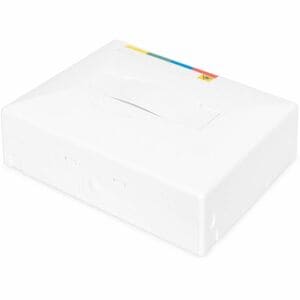 Digitus Montagegehäuse für Kabelkasten, Spleißkassette, Faseroptischer Koppler - Weiß - Polycarbonat, Acrylnitril-Butadien