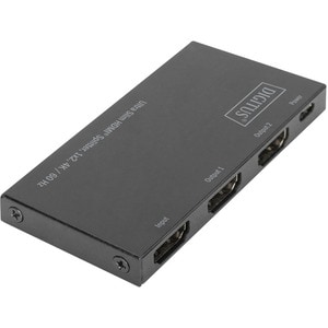 Digitus UltraSlim DS-45322 Signalverteiler - Metall - 4096 x 2160 - 1 x HDMI Ein - 2 x HDMI Aus - USB