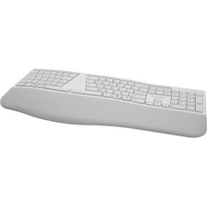Kensington Pro Fit Ergo Wireless Keyboard-Gray - Wireless Connectivity - Bluetooth/RF - 2.40 GHz - USB Interface - Grey