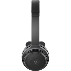 V7 H605M Wireless On-ear, Over-the-head Mono Headset - Black, Grey - V7 HB605M Bluetooth Wireless Mono Headset - Mono - Wi