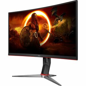 AOC CQ32G2S 32" (812.80 mm) Class QHD Curved Screen Gaming LED Monitor - 16:9 - 31.5" (800.10 mm) Viewable - Vertical Alig