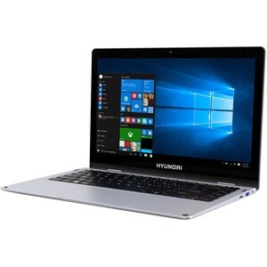 Hyundai HyFlip 13.3" Celeron Laptop, 4GB RAM, 64GB Storage, Expandable M.2 2280 SSD Slot, Touch Screen, 2.0MP Camera, Wind