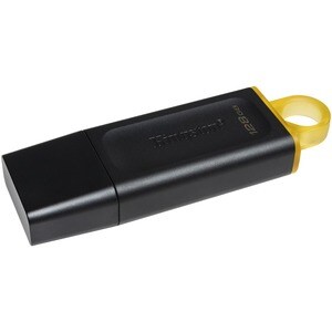 Unidad flash Kingston DataTraveler Exodia - 128 GB - USB 3.2 (Gen 1) - Negro, Amarillo