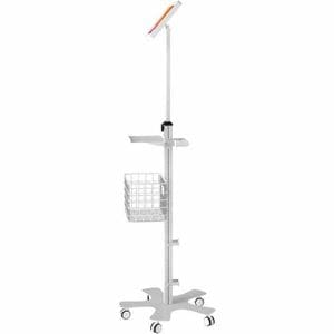 CTA Digital CTA Medical Floor Stand Enclosure for iPad Gen 10, 11" iPad Pro, & More - Up to 11" Screen Support - 53.90" He