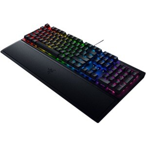 Razer BlackWidow V3 - Green Switch - US - Black - Cable Connectivity - USB Interface - 107 Key(s) - Multimedia Hot Key(s) 