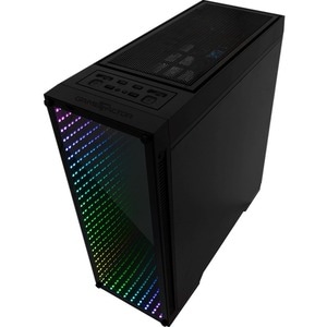 Game Factor CSG601 Gabinete para computadora gamer - ATX, Mini ITX, Micro ATX, EATX Placa base admitida - Vidrio templado,