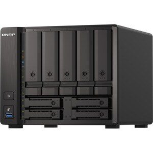 QNAP TS-H973AX-32G 9 x Gesamtzahl Einschübe SAN/NAS-Speichersystem - 5 GB Größe Flash-Speicher Ryzen V1500B Quad-Core 2,20
