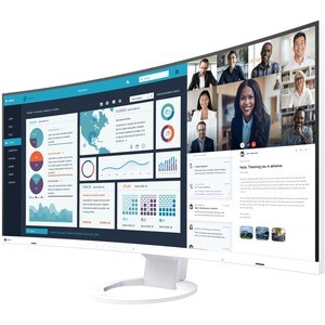 EIZO FlexScan EV3895-WT 38 Zoll Class UW-QHD+ Gekrümmter Bildschirm LCD-Monitor - 24:10 Format - Weiß - 95,3 cm (37,5 Zoll