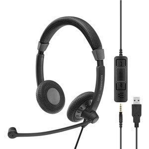 EPOS | SENNHEISER IMPACT SC 75 USB MS Headset - Stereo - Mini-phone (3.5mm), USB Type A - Wired - On-ear - Binaural - Nois