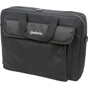 London Laptop Bag 15.6", Top Loader, Black, LOW COST, Accessories Pocket, Shoulder Strap (removable), Cheaper alternative 