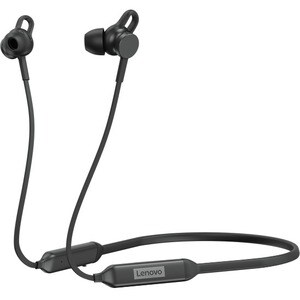 Lenovo Wireless Earbud, Behind-the-neck Stereo Earset - Black - Binaural - In-ear - 1000 cm - Bluetooth - 32 Ohm - 20 Hz t