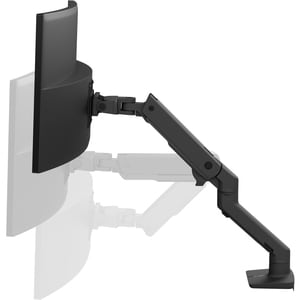 Ergotron Desk Mount for Monitor, Curved Screen Display - Matte Black - 1 Display(s) Supported - 124.5 cm (49") Screen Supp