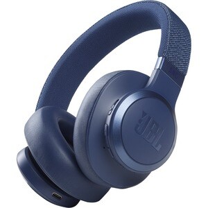 JBL LIVE 660NC Wireless Over-the-head Stereo Headset - Blue - Binaural - Circumaural - Bluetooth - Noise Canceling