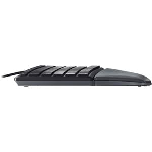 CHERRY ERGO KC 4500 Tastatur - Kabel Konnektivität - USB Schnittstelle - Deutsch - Schwarz - 109 Taste(n) - Computer - Win
