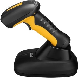 Adesso NuScan 4100B Industrial, Hospitality, Warehouse Handheld Barcode Scanner - Wireless Connectivity - Yellow - 200 sca