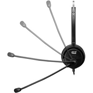 Adesso Xtream P1 Wired Over-the-head Mono Headset - Black - Monaural - Supra-aural - 32 Ohm - 20 Hz to 20 kHz - 180 cm Cab