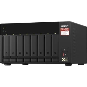 QNAP TS-873A-8G NAS Storage System - AMD Ryzen V1500B Quad-core (4 Core) 2.20 GHz - 8 x HDD Supported - 0 x HDD Installed 