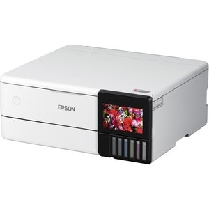 Epson ET-8500 Wireless EcoTank Inkjet Multifunction Printer - Colour - White - Copier/Printer/Scanner - 32 ppm Mono/32 ppm