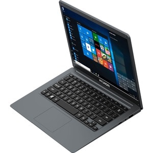 Hyundai HyBook, 14.1" Intel Celeron Laptop, 4GB RAM, 128GB Storage, 2.0MP Webcam, Expandable M.2 SATA SSD Slot, Windows 10