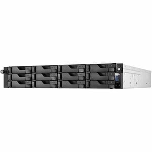 Asustor Lockerstor 12RD AS6512RD - 12 Bay NAS, Quad-Core 2.1GHz CPU, 2.5GbE Port, 8GB RAM DDR4, 2U Rackmount Server with r