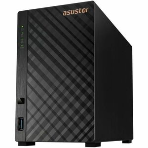 Asustor Drivestor 2 AS1102T - 2 Bay NAS, 1.4GHz Quad Core, Single 2.5GbE Port, 1GB RAM DDR4, Network Attached Storage, Per