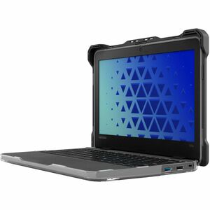 MAXCases Extreme Shell-L for Lenovo 100e G3 Chromebook 11" (Black/Clear) - For Lenovo Chromebook - Textured Grip - Black/C