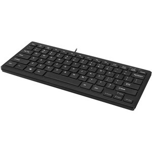 Adesso SlimTouch AKB-111UB Keyboard - Cable Connectivity - USB Interface - English (US) - Black - Membrane Keyswitch - Des