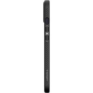 Spigen Liquid Air Case for Apple iPhone 13 Smartphone - Geometric Pattern - Matte Black - OEM - Matte - Shock Absorbing, D