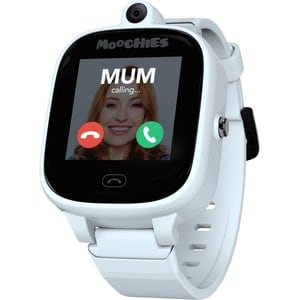 Moochies Sync - 4G Smart Watch For Kids - White - Alarm, Camera, Text Messaging, Safe Zone, Phone - Touchscreen - GPS - Wh