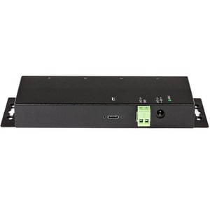 StarTech.com 4 Port USB C Hub 10Gbps, Metal Industrial USB-C Hub, 2x USB-C & 2x USB-A, ESD Surge Protection, Self-Powered 