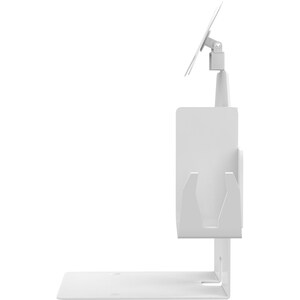 CTA Digital VESA Compatible POS Station with Printer Stand, Magnetic Scanner & Card Reader Holder (White) - VESA Mount Com