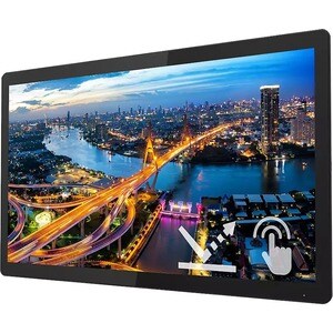 Philips 222B1TFL 22" Class Monitor LCD Touchscreen de moldura aberta - 16:9 - 4 ms - 54.6 cm (21.5") Viewable - Capacitiva