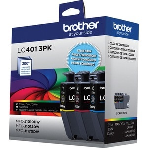 Brother LC4013PKS Original Standard Yield Inkjet Ink Cartridge - CMY - 3 / Pack - 200 Pages