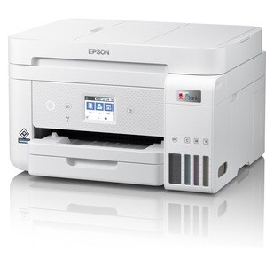 Epson ET-4856 Wireless EcoTank Inkjet Multifunction Printer - Colour - White - Copier/Fax/Printer/Scanner - 33 ppm Mono/20