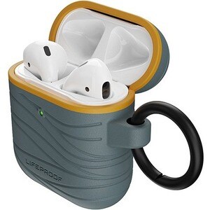 LifeProof Carrying Case Apple AirPods - Anchors Away (Gray/Orange) - Drop Proof, Scuff Resistant, Drop Resistant - Carabin