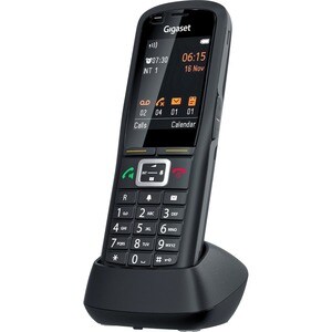 Gigaset R700H Pro Bluetooth/DECT Cordless Phone - Black - Cordless - Corded - 1 x Phone Line - 1 Simultaneous Calls - Spea