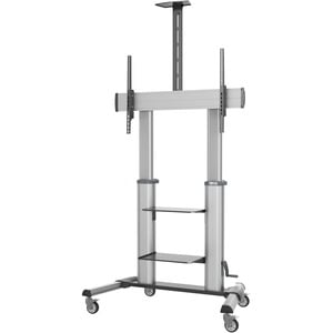 Eaton Tripp Lite Series Safe-IT Heavy-Duty Rolling TV Cart with Height-Adjusting Crank Handle for 60 to 100-inch Displays 
