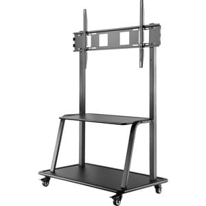 V7 Ultra Heavy Mobile TV Cart - Up to 60in to 105in Displays - 330lbs/150kg Capacity - Steel - 46.3" Length x 26.6" Width 