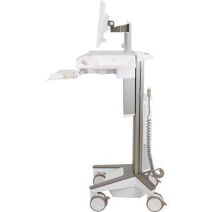 Carrello medico Ergotron CareFit - TAA Conforme - Premi/Tira Maniglia - 17 kg Capacità - 4 Casters - 127 mm Dimensione rot