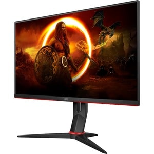 AOC AGON Q27G2S/EU 27" Class WQHD Monitor LCD para gaming - 16:9 - Preto mate, Vermelho - 68.6 cm (27") Viewable - Tecnolo