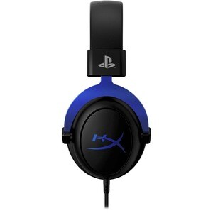 HyperX Cloud - Gaming Headset - PS5-PS4 (Black-Blue) - Mini-phone (3.5mm) - Wired - Over-the-head - Binaural - Ear-cup - N