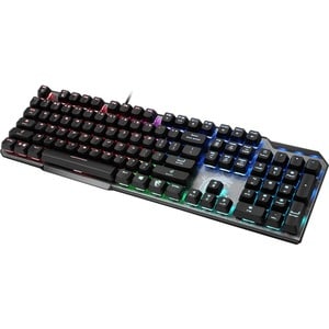 MSI VIGOR GK50 ELITE Gaming Keyboard - Cable Connectivity - USB 2.0 Interface - RGB LED - English (US) - PC - Mechanical K