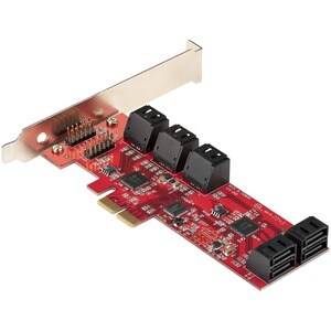 StarTech.com SATA Controller - Serial ATA/600 - PCI Express 2.0 x2 - Plug-in Card - 10 Total SATA Port(s) - 10 SATA Port(s