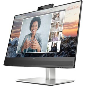 HP E24m 24.0" Class Webcam Full HD LCD Monitor - 16:9 - Silver Black - 60.5 cm (23.8") Viewable - In-plane Switching (IPS)