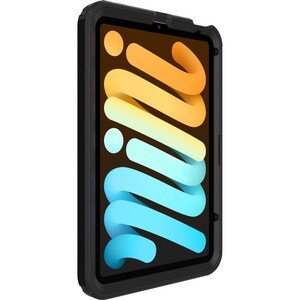 OtterBox Defender Series Pro Rugged Carrying Case (Holster) Apple iPad mini (6th Generation) Tablet - Black - Bacterial Re
